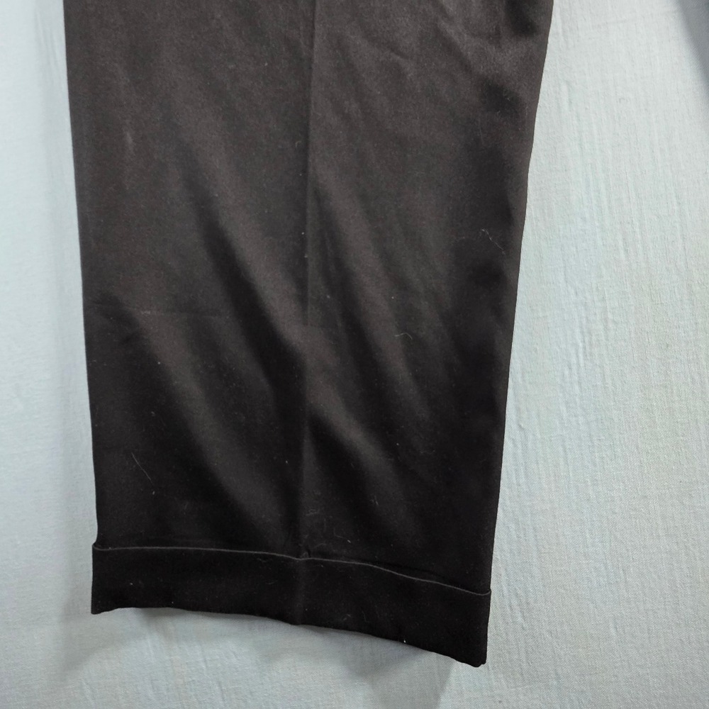 Perry Ellis America Mens Dress Pants Black 34x30 Flat Front Trousers RN 37763
